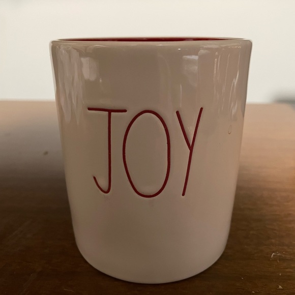 Rae Dunn Christmas BELIEVE Canister w/ Red Santa Hat & JOY Cup - Picture 9 of 11